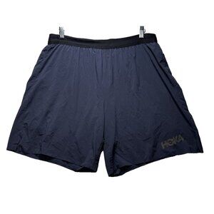 Hoka One One Running Shorts Mens Large Elastic Drawstring Pocket Lightweight Gym
